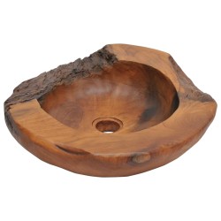vidaXL Lavabo de teca maciza 45 cm