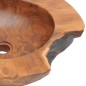 vidaXL Lavabo de teca maciza 45 cm
