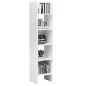 vidaXL Estantería librería madera contrachapada blanco 40x35x180 cm vidaXL Estantería librería madera contrachapada blanco 40x35x180 cm