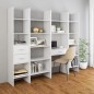 vidaXL Estantería librería madera contrachapada blanco 40x35x180 cm vidaXL Estantería librería madera contrachapada blanco 40x35x180 cm
