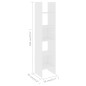 vidaXL Estantería librería madera contrachapada blanco 40x35x180 cm vidaXL Estantería librería madera contrachapada blanco 40x35x180 cm