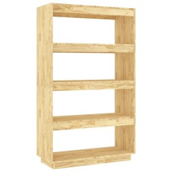 vidaXL Estantería/divisor de espacios madera maciza pino 80x35x135 cm