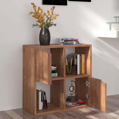 vidaXL Estantería de madera de ingeniería marrón roble 60x27,5x59,5cm