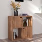 vidaXL Estantería de madera de ingeniería marrón roble 60x27,5x59,5cm vidaXL Estantería de madera de ingeniería marrón roble 60x27,5x59,5cm