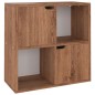 vidaXL Estantería de madera de ingeniería marrón roble 60x27,5x59,5cm vidaXL Estantería de madera de ingeniería marrón roble 60x27,5x59,5cm