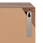 vidaXL Estantería de madera de ingeniería marrón roble 60x27,5x59,5cm vidaXL Estantería de madera de ingeniería marrón roble 60x27,5x59,5cm