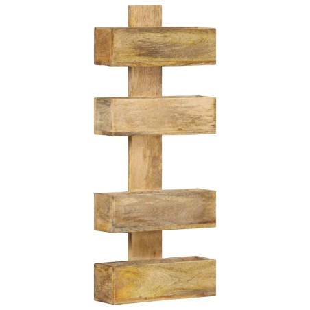 vidaXL Revistero de pared madera maciza de mango 30x11x72 cm