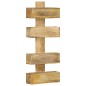 vidaXL Revistero de pared madera maciza de mango 30x11x72 cm