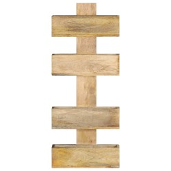 vidaXL Revistero de pared madera maciza de mango 30x11x72 cm