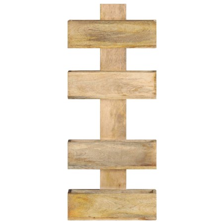 vidaXL Revistero de pared madera maciza de mango 30x11x72 cm
