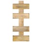 vidaXL Revistero de pared madera maciza de mango 30x11x72 cm