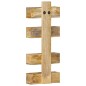 vidaXL Revistero de pared madera maciza de mango 30x11x72 cm