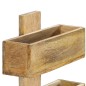 vidaXL Revistero de pared madera maciza de mango 30x11x72 cm