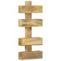 vidaXL Revistero de pared madera maciza de mango 30x11x72 cm
