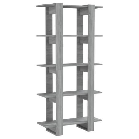 vidaXL Estantería madera contrachapada gris Sonoma 80x30x160 cm