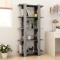 vidaXL Estantería madera contrachapada gris Sonoma 80x30x160 cm vidaXL Estantería madera contrachapada gris Sonoma 80x30x160 cm