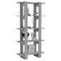vidaXL Estantería madera contrachapada gris Sonoma 80x30x160 cm vidaXL Estantería madera contrachapada gris Sonoma 80x30x160 cm