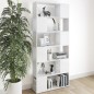vidaXL Librería separador madera contrachapada blanco 80x24x186 cm vidaXL Librería separador madera contrachapada blanco 80x24x186 cm