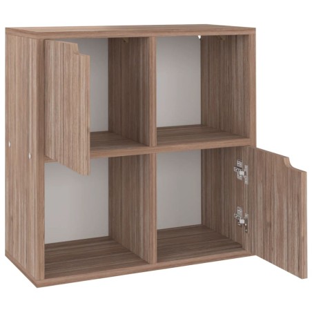 vidaXL Estantería madera de ingeniería gris sonoma roble 60x27,5x88 cm