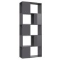 vidaXL Estantería/divisor de espacios gris brillo 60x24x155 cm vidaXL Estantería/divisor de espacios gris brillo 60x24x155 cm