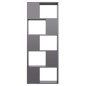vidaXL Estantería/divisor de espacios gris brillo 60x24x155 cm vidaXL Estantería/divisor de espacios gris brillo 60x24x155 cm