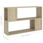 vidaXL Librería de madera contrachapada roble Sonoma 100x24x63 cm vidaXL Librería de madera contrachapada roble Sonoma 100x24x63 cm