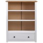 vidaXL Librería de madera maciza pino estilo Panamá blanco 80x35x110 cm vidaXL Librería de madera maciza pino estilo Panamá blanco 80x35x110 cm