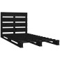 vidaXL Estructura de cama madera maciza de pino negro 100x200 cm