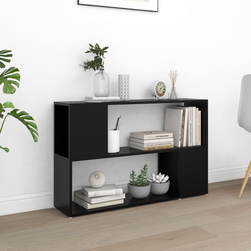 vidaXL Librería de madera contrachapada negro 100x24x63 cm vidaXL Librería de madera contrachapada negro 100x24x63 cm