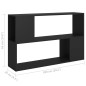 vidaXL Librería de madera contrachapada negro 100x24x63 cm vidaXL Librería de madera contrachapada negro 100x24x63 cm