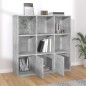 vidaXL Estantería madera contrachapada gris hormigón 98x30x98 cm vidaXL Estantería madera contrachapada gris hormigón 98x30x98 cm