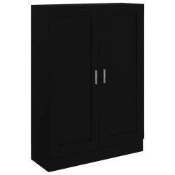 vidaXL Armario de libros madera contrachapada negro 82,5x30,5x115 cm