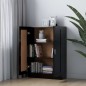 vidaXL Armario de libros madera contrachapada negro 82,5x30,5x115 cm vidaXL Armario de libros madera contrachapada negro 82,5x30,5x115 cm