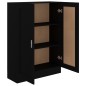 vidaXL Armario de libros madera contrachapada negro 82,5x30,5x115 cm vidaXL Armario de libros madera contrachapada negro 82,5x30,5x115 cm