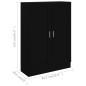 vidaXL Armario de libros madera contrachapada negro 82,5x30,5x115 cm vidaXL Armario de libros madera contrachapada negro 82,5x30,5x115 cm