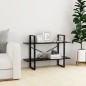 vidaXL Estantería de 2 niveles madera contrachapada negro 100x30x70 cm vidaXL Estantería de 2 niveles madera contrachapada negro 100x30x70 cm