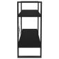 vidaXL Estantería de 2 niveles madera contrachapada negro 100x30x70 cm vidaXL Estantería de 2 niveles madera contrachapada negro 100x30x70 cm