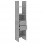 vidaXL Estantería de madera contrachapada gris hormigón 40x35x180 cm vidaXL Estantería de madera contrachapada gris hormigón 40x35x180 cm