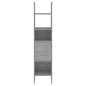 vidaXL Estantería de madera contrachapada gris hormigón 40x35x180 cm vidaXL Estantería de madera contrachapada gris hormigón 40x35x180 cm