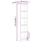 vidaXL Estantería 5 niveles contrachapada roble ahumado 40x24x175 cm vidaXL Estantería 5 niveles contrachapada roble ahumado 40x24x175 cm