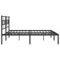 vidaXL Estructura de cama con cabecero metal negro 183x213 cm vidaXL Estructura de cama con cabecero metal negro 183x213 cm