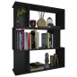 vidaXL Estantería/divisor madera contrachapada negro 80x24x96 cm vidaXL Estantería/divisor madera contrachapada negro 80x24x96 cm