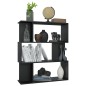 vidaXL Estantería/divisor madera contrachapada negro 80x24x96 cm vidaXL Estantería/divisor madera contrachapada negro 80x24x96 cm