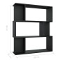 vidaXL Estantería/divisor madera contrachapada negro 80x24x96 cm vidaXL Estantería/divisor madera contrachapada negro 80x24x96 cm