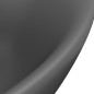 vidaXL Lavabo lujoso con rebosadero cerámica gris oscuro 58,5x39 cm vidaXL Lavabo lujoso con rebosadero cerámica gris oscuro 58,5x39 cm