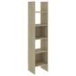 vidaXL Estantería madera contrachapada color roble Sonoma 40x35x180 cm vidaXL Estantería madera contrachapada color roble Sonoma 40x35x180 cm