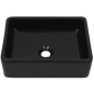 vidaXL Lavabo de cerámica rectangular negro 41x30x12 cm vidaXL Lavabo de cerámica rectangular negro 41x30x12 cm