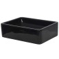 vidaXL Lavabo de cerámica rectangular negro 41x30x12 cm vidaXL Lavabo de cerámica rectangular negro 41x30x12 cm