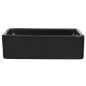 vidaXL Lavabo de cerámica rectangular negro 41x30x12 cm vidaXL Lavabo de cerámica rectangular negro 41x30x12 cm