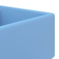 vidaXL Lavabo cuadrado rebosadero cerámica azul claro mate 41x41 cm vidaXL Lavabo cuadrado rebosadero cerámica azul claro mate 41x41 cm